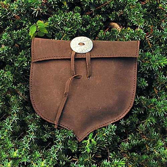 Picture of Leather Acorn Shaped Pouch