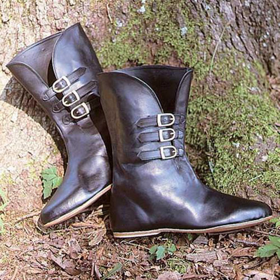 Medieval Leather Calf Boots