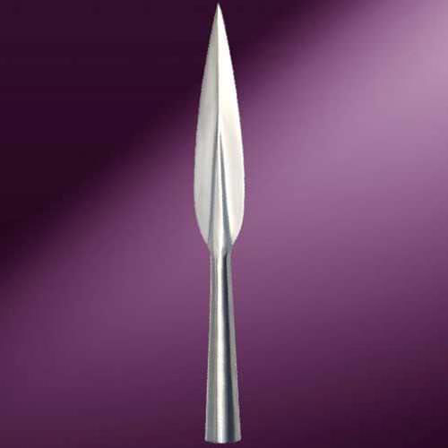 Euro Spearhead blade is made of tempered steel and fits a 1-1/4" round pole.