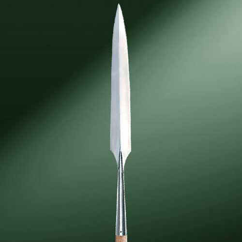 high carbon steel replica long bladed hewing Viking spearhead pole not included