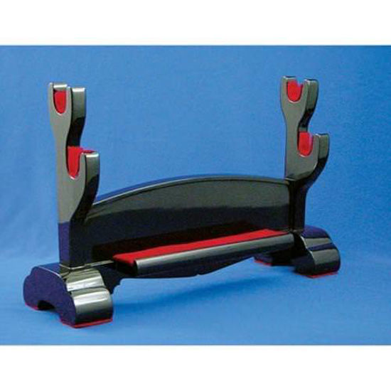Picture of Double Sword Stand, Black Lacquer