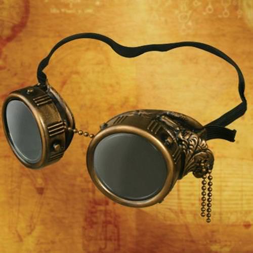 Picture of Basic Steampunk Goggles w/ Side Chain