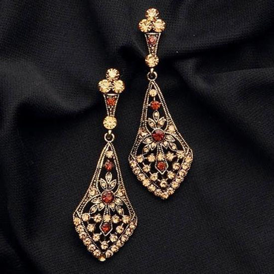 Picture of Gold & Topaz Earrings