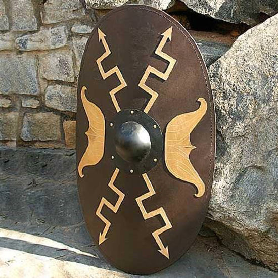 Wooden Oval Roman Shield - Windlass