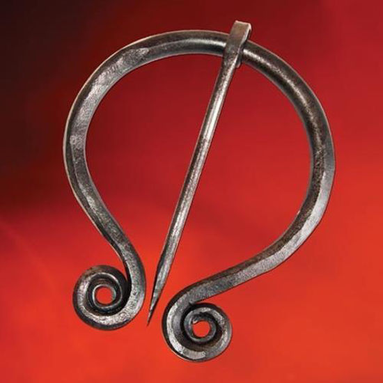 Picture of Dark Ages Plain Iron Cloak Pin