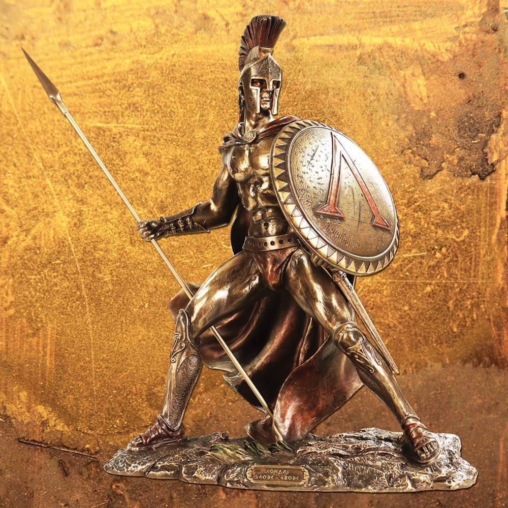 Leonidas Statue In Full Spartan Armor