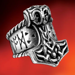 Picture of Thor’s Runehammer Pewter Ring