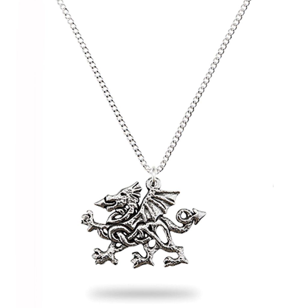 Picture of Pewter Celtic Welsh Dragon Necklace