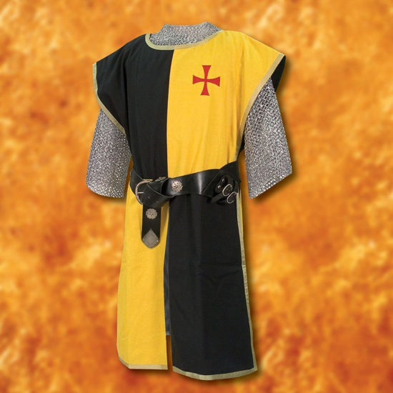 Knightly Surcoat Medieval Tunic with Embroidered Crest