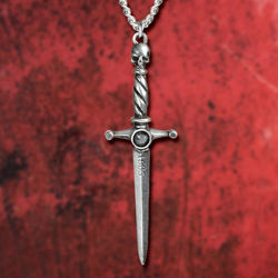 Picture of Hand of Macbeth Dagger Pewter Pendant