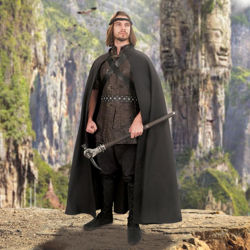 Adventurer's Woven Black Cotton Cape