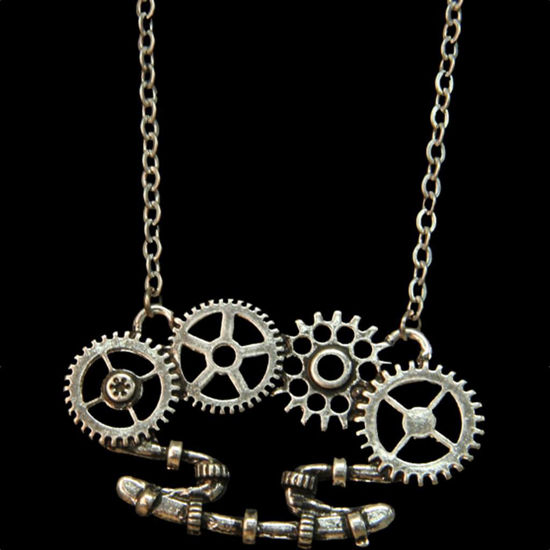 Clockwork Brass Knuckle Necklace