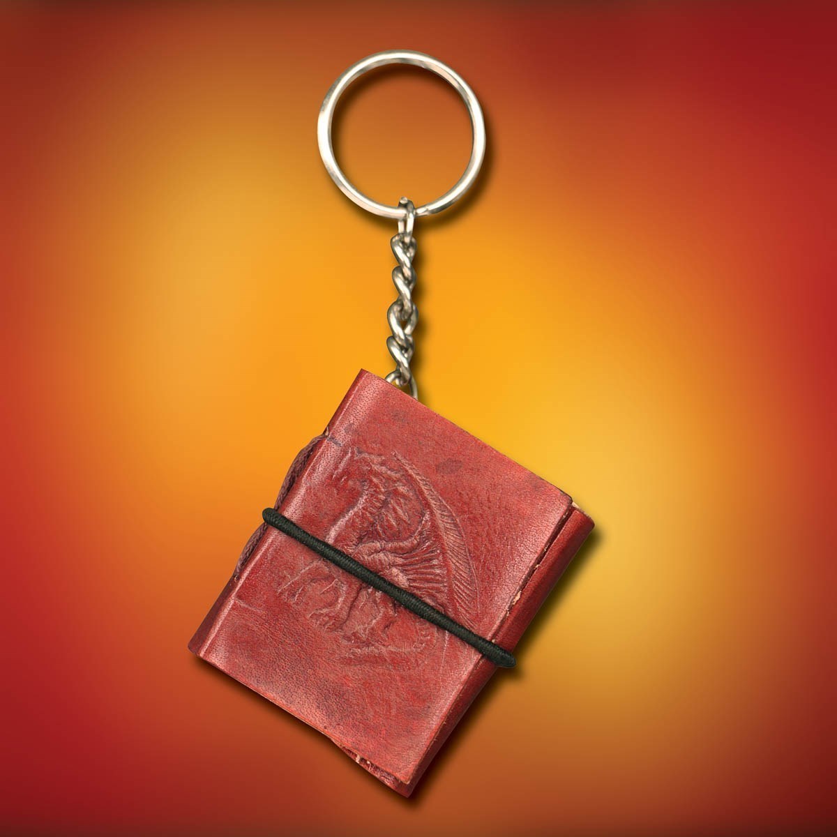 Dragon Keychain Journal - Embossed Leather