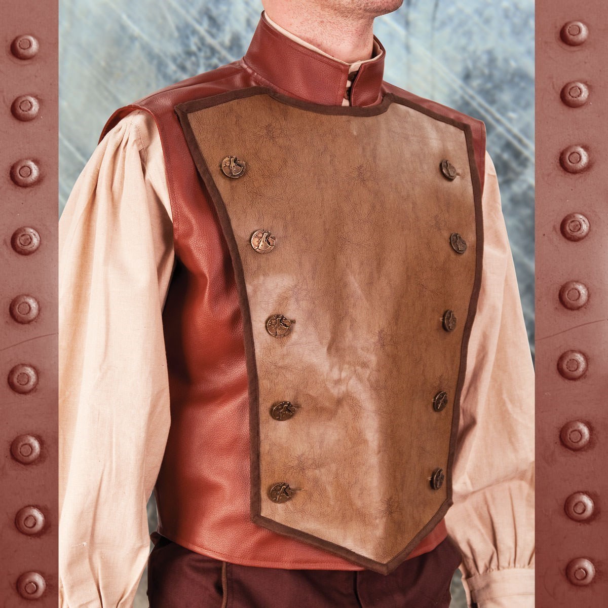 Steampunk Airship Captain Flying Vest