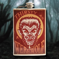 Stainless Steel Werewolf Flask