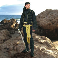 Pirate or Gypsy Gold Tasseled Sash