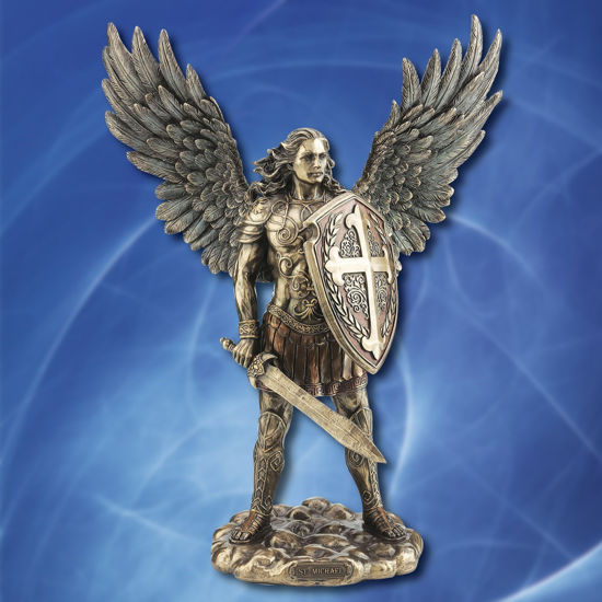 Archangel Saint Michael Statue in Full Armor