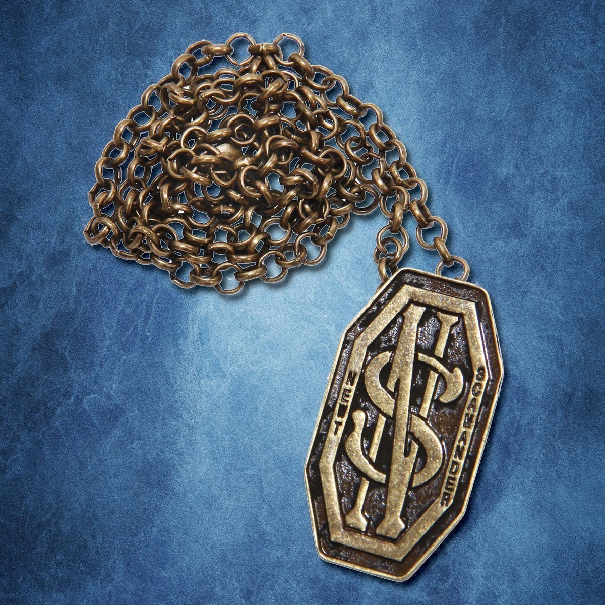 Newt Scamander Monogram Pendant Pin with Chain