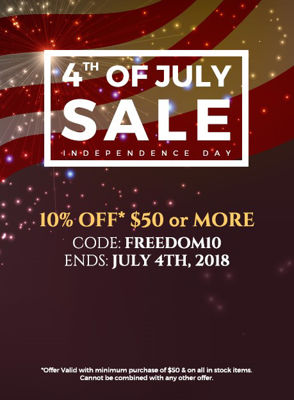 4th of July (Independence day) Sale 2018