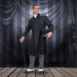 Men's Black London Frock Coat