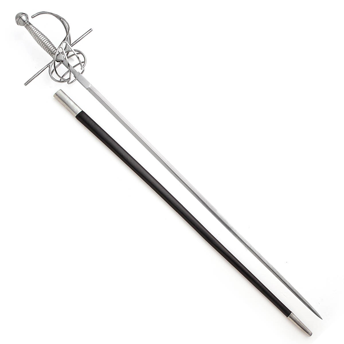 17th Century Italian Dueling Rapier with Leather scabbard