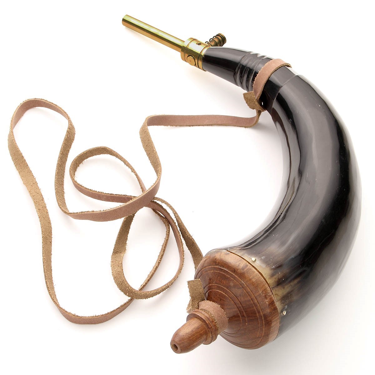 Picture of Powder Horn With Brass Powder Dispenser