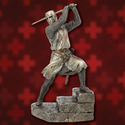 Picture of Templar Knight with Sword Statue