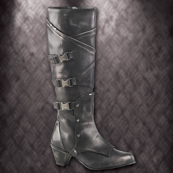 Picture of Pewter Warlord Steampunk Womens Boots