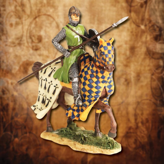 Checkered Knight on Horseback Statue