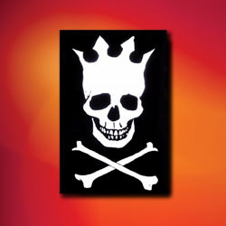 Skull with Crown Pirate Flag