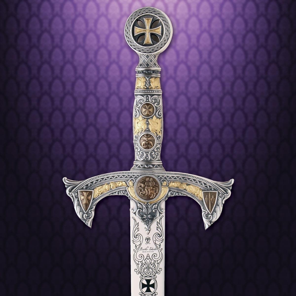 Details about   Decorative Medieval Holy Knight Templar Sword with Scabbard 