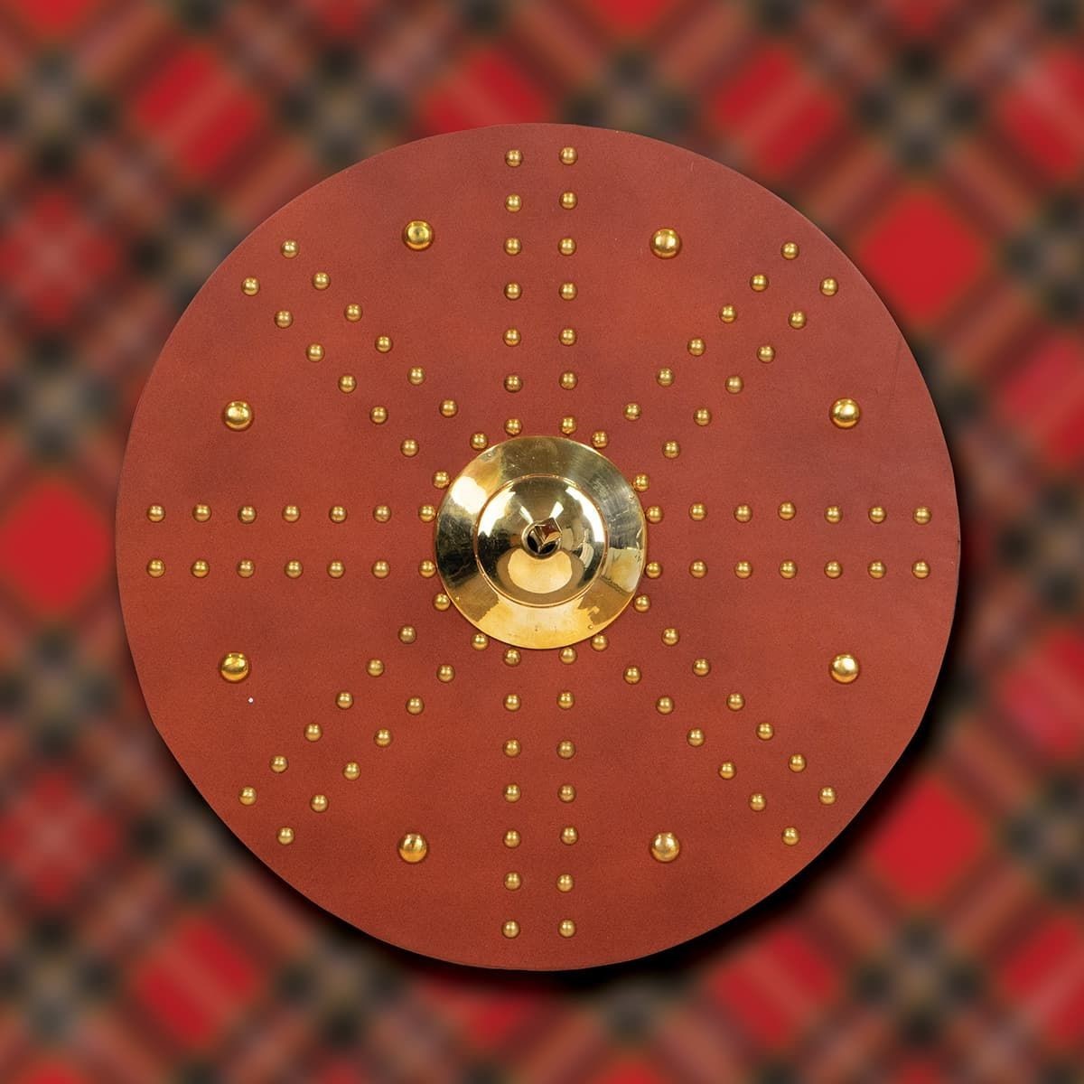 Scottish Battle Targe Shield with Brass Decoration