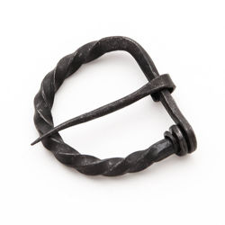 Forged  Twisted Iron Medieval Belt Buckle