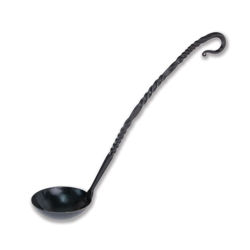 Hand Forged Iron Medieval Ladle w/ Twisted Handle