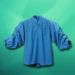 Privateer Renaissance Mens Shirt in Blue