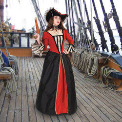 Anne Bonny Ladies Renaissance Pirate Gown