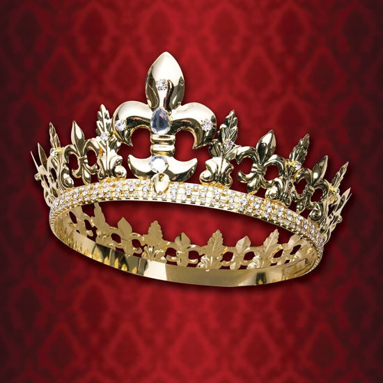 Black Prince Crown with Sparkling Rhinestones