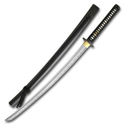 Practical Plus XL Light Katana with rayskin grip and 1566 carbon steel blade designed for quicker cuts in heavier targets