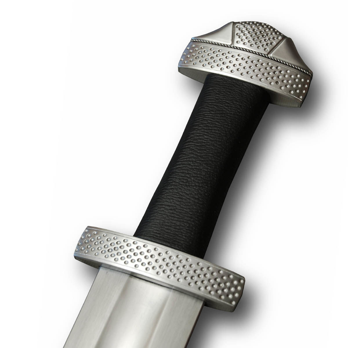 Hanwei / Tinker Sharp 9th Century Viking Sword with circular indentation hilt decoration and carbon steel blade