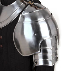 Details about   Medieval 18 Gauge Steel Polish Gothic Knight Pauldrons And Gorget Replica YZ496 