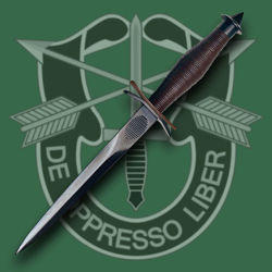 WWII V-42 Elite Special Forces Knife with Scabbard
