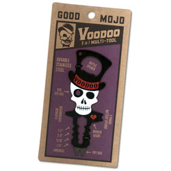 Voodoo multi-tool bottle opener with at least 9 different functions, so it will come in handy wherever you go