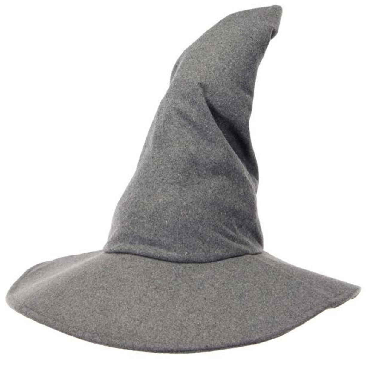 Gandalf the Grey Wizard Hat has a flexible point and large brim with a small hidden pocket inside and an adjustable strap