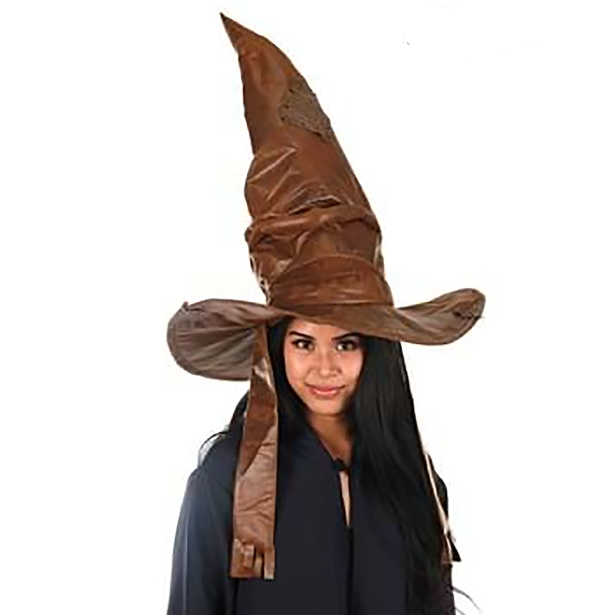 Harry Potter Sorting Hat has mouth on the front that can open, a small hidden pocket inside and an adjustable strap