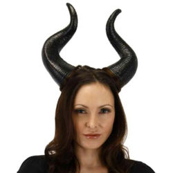 Maleficent Deluxe Horns are lightweight foam with adjustable clear elastic head strap, lightweight, comfortable, easy to wear