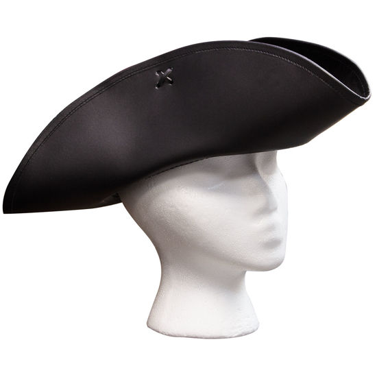 Capt. Jill Tricorn Leather Pirate Hat – MuseumReplicas.com